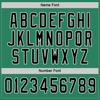 Custom Kelly Green Black-White Hockey Jersey