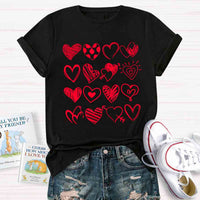 Cute Heart Valentine's Day Teacher T-Shirt