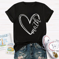 Math Heart Teacher T-Shirt