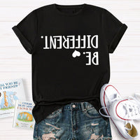 Be Different Text Reflection T-Shirt