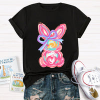 Colorful Bunny Happy Easter T-Shirt