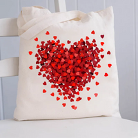 Let Love Fill Your Heart Canvas Tote Bag