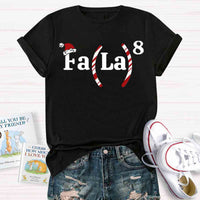 Fala Fun Numbers Christmas Teacher T-Shirt