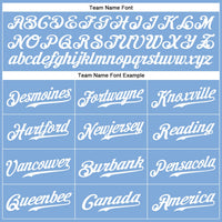 Custom Light Blue White Authentic Baseball Jersey