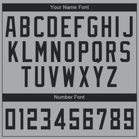 Custom Gray Black Round Neck Basketball Uniform Jersey