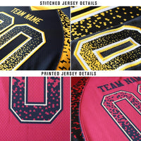 Custom Navy Old Gold-White Drift Fashion Football Jersey