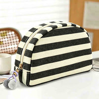 Striped Seashell Cosmetic Bag – Teacher Everyday Essentials Pouch