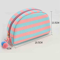 Striped Seashell Cosmetic Bag – Teacher Everyday Essentials Pouch