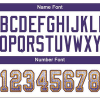 Custom White Purple-Gold Drift Fashion Football Jersey