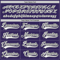 Custom Purple White-Black Hockey Jersey