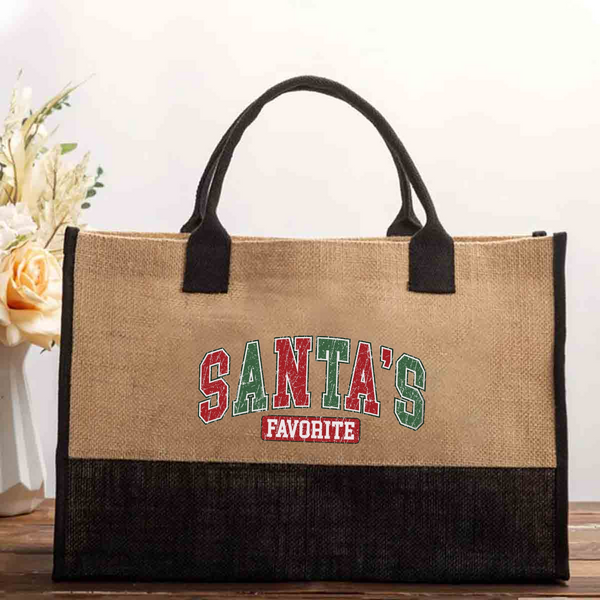 Santa's Favorite Cotton Tote Bag