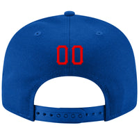 Custom Royal Red-White Stitched Adjustable Snapback Hat