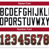 Custom Red Black-Old Gold Drift Fashion Football Jersey