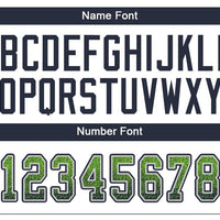Custom Football Jersey - Neon Green Navy-Gray Drift Fashion