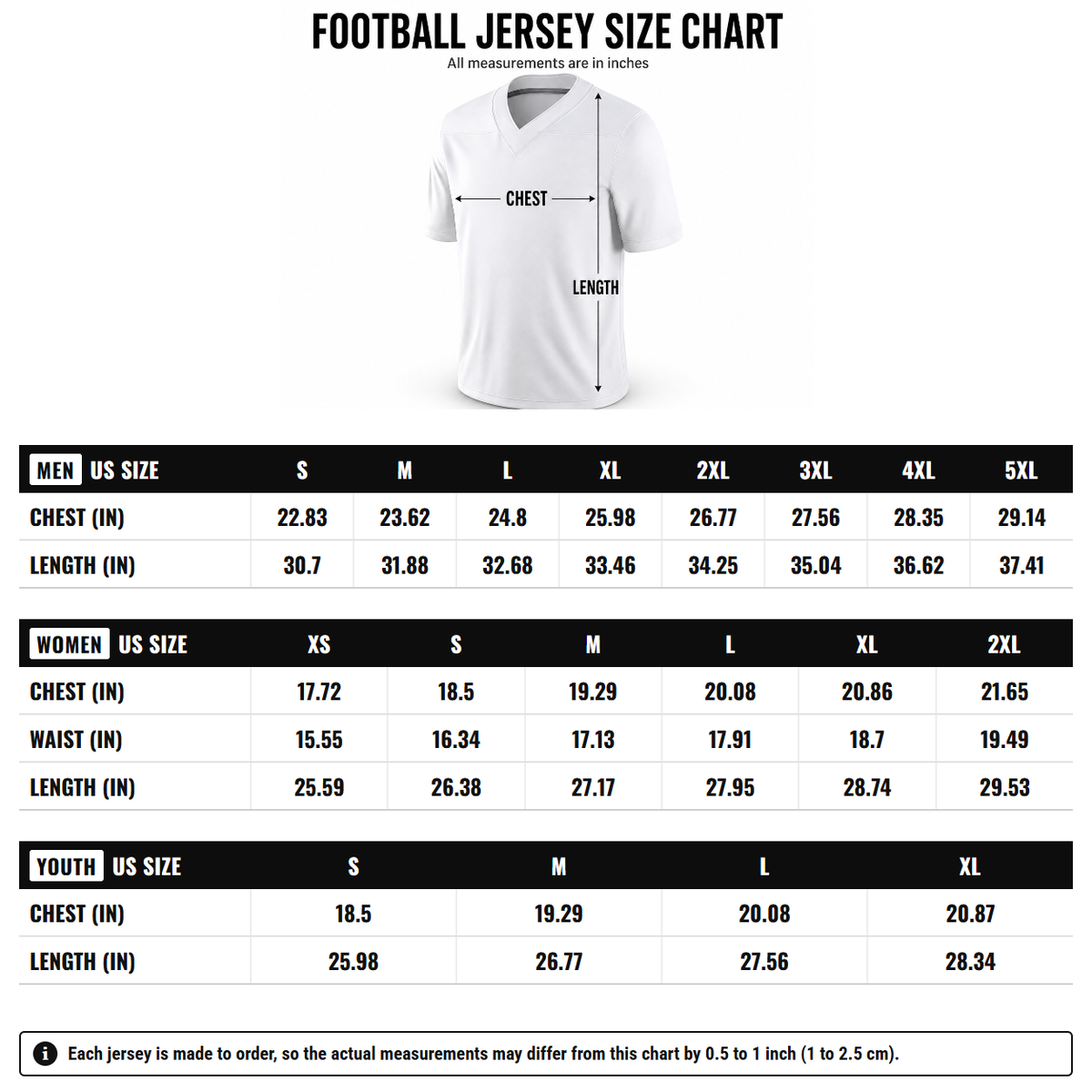 #1 Arizona State Sun Devils Lightweight Collegiate Football Fashion Jersey - Black size chart