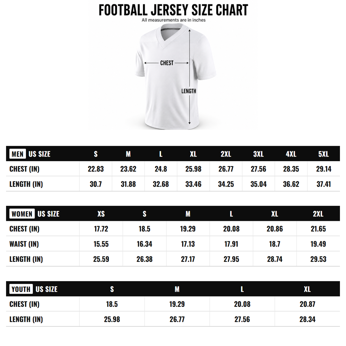 Custom Black Pink-Powder Blue Mesh Authentic Throwback Football Jersey size chart