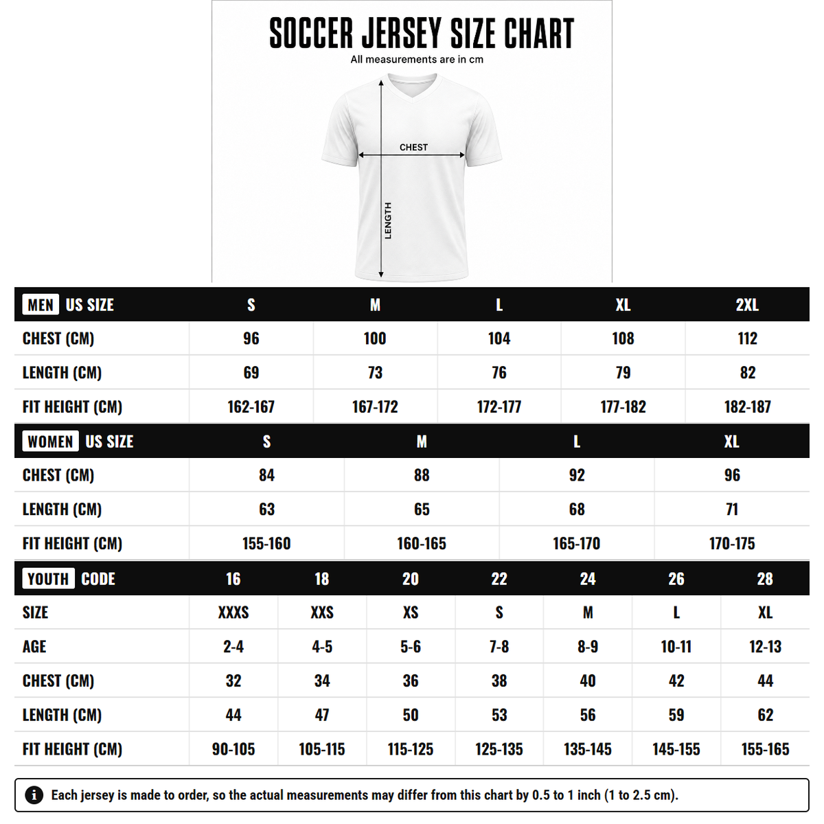 Virginia Tech Hokies Lightweight Soccer Fashion Jersey - Maroon size chart