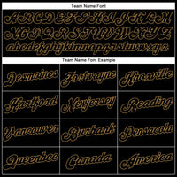 Custom White Black-Old Gold Authentic Split Fashion Basketball Jersey