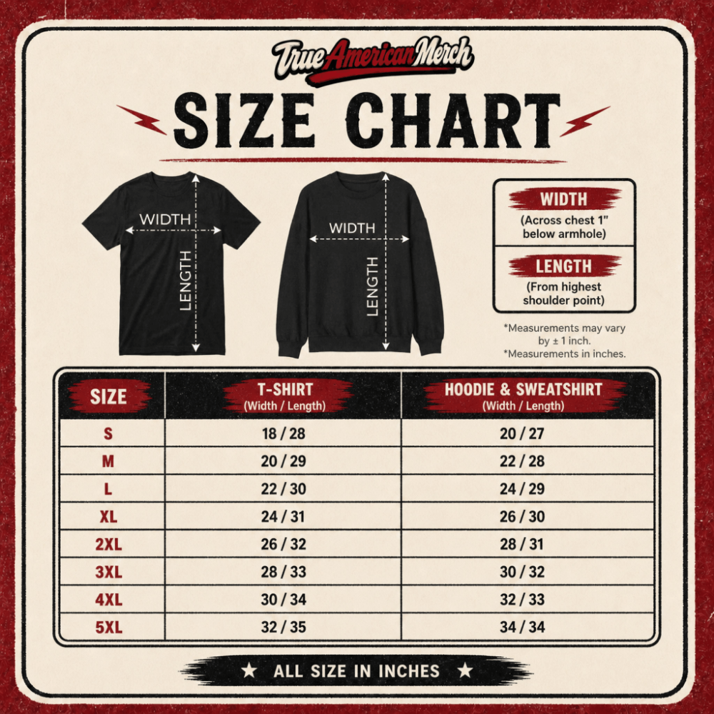 Apparel Size Chart