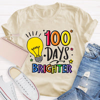 100 Days Brighter Teacher T-Shirt