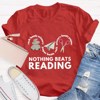 Rock Paper Scissors Nothing Beats Reading T-Shirt