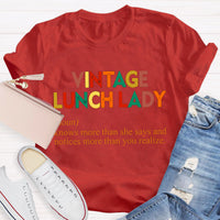 Vintage Lunch Lady Teacher T-Shirt