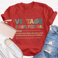 Vintage Professional Teacher T-Shirt