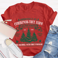Christmas Tree Farm A Real Beauty Guaranteed Squirrel T-Shirt