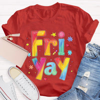 Personalize Day Fri Yay Teacher T-Shirt