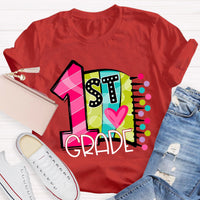 Personalized Grade 1st Grade Back To School Teacher T-Shirt