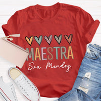 Personalized Spanish Teacher Name T-Shirt