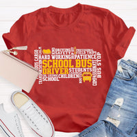 School Bus Driver Caring Students T-Shirt