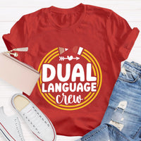 Dual Language Crew Teacher T-Shirt