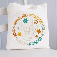 Accept Adapt Special Education Canvas Tote Bag