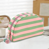 Striped Seashell Cosmetic Bag – Teacher Everyday Essentials Pouch